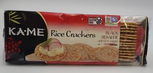 Kame Rice Crackers, Black Sesame